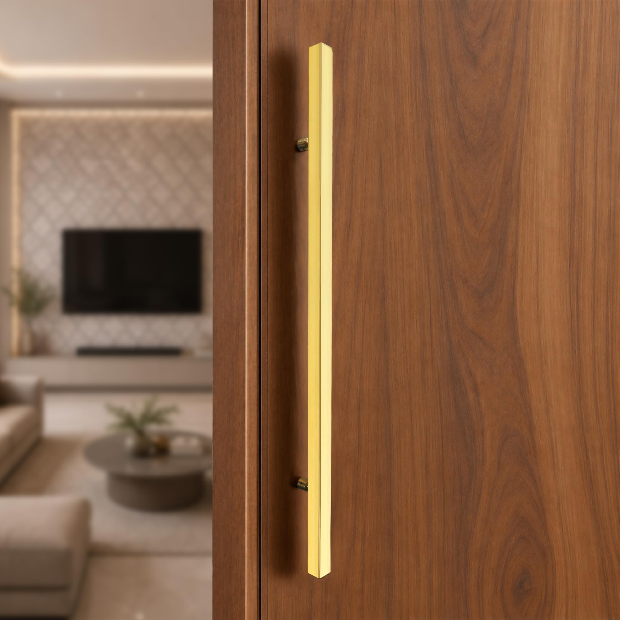 LAPO Superior 36 Inch Door Pull Handle for Home, Office & Hotel Entrance | Stainless Steel Rosegold Bar with 76cm Hole Gap | Fits 30–100mm Wooden & Glass Door| Screws Included | 3Yrs Warranty| 1Piece — Amazon image 11