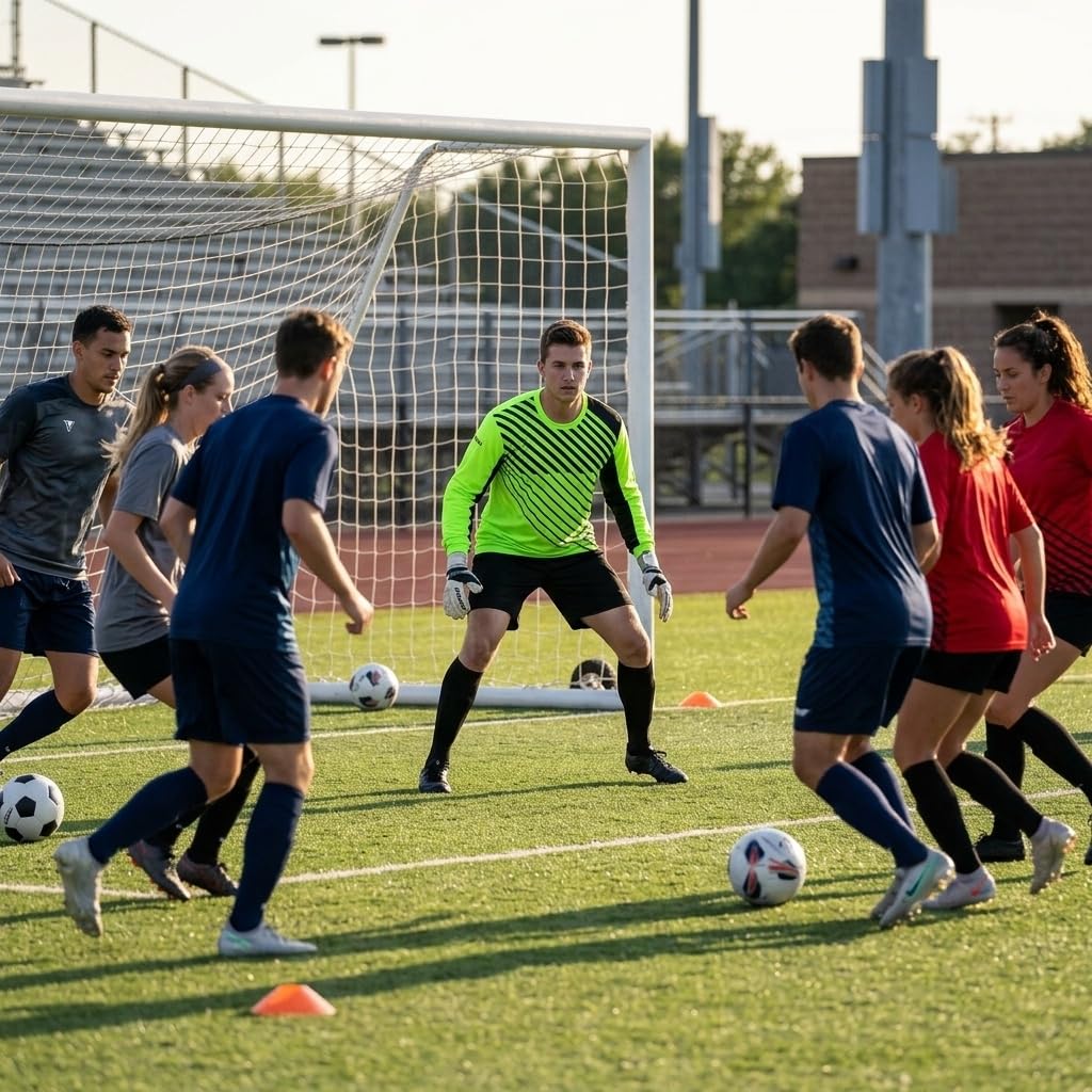 Vizari Arroyo Maglia da Portiere da Calcio per Adulti, assorbe Gli Urti, a Maniche Lunghe