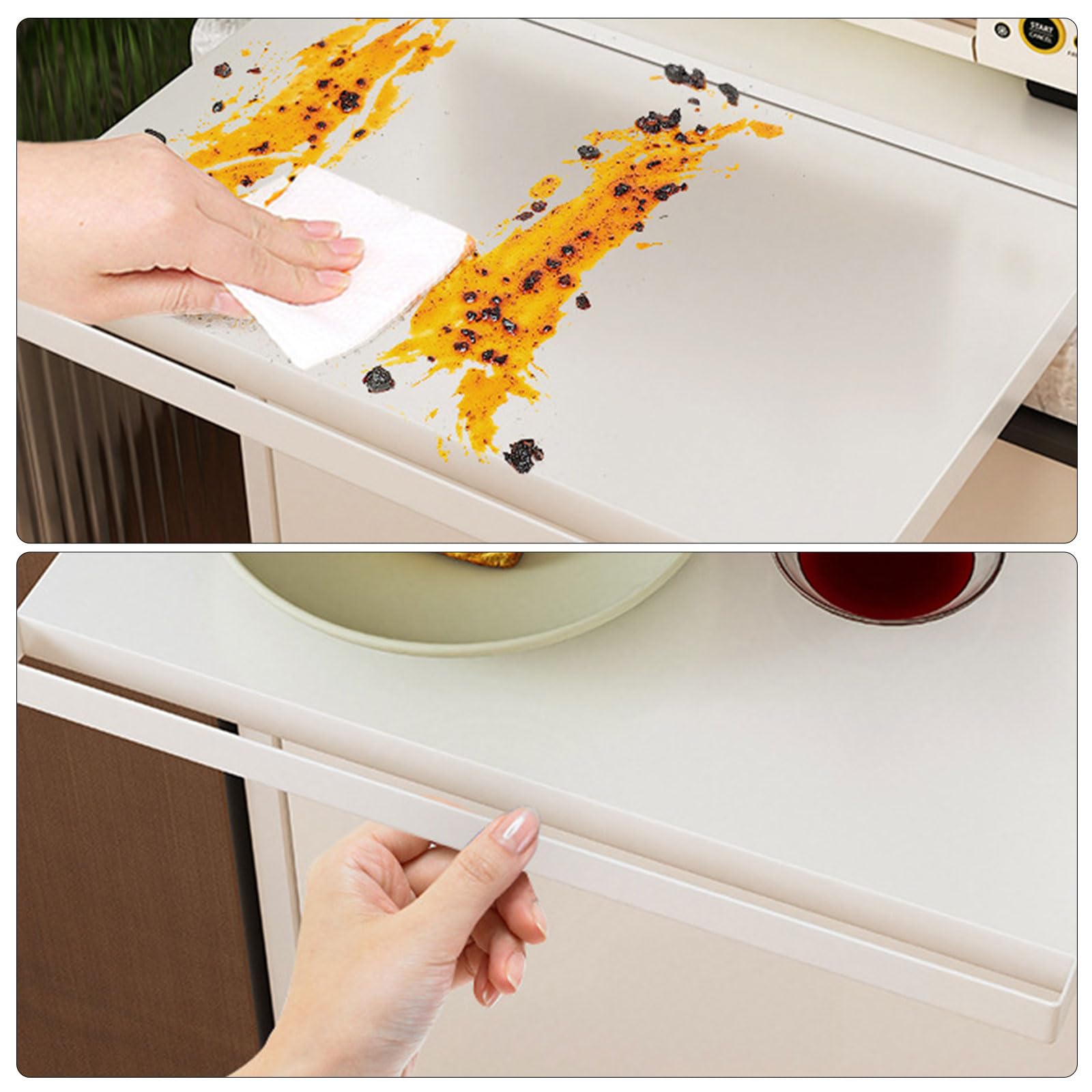 Robuster Kaffeemaschinenhalter aus Metall, robuster Kaffeezubehör Organizer, Ständerhalter, entworfen für kleine Räume, als Geschenk für Liebhaber