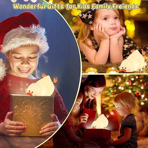 Miniatura 31 de ZKLiLi Luz nocturna, lindas luces de guardería para gatos, lámpara recargable por USB, luz nocturna, regalo de cumpleaños, Navidad, con blanco