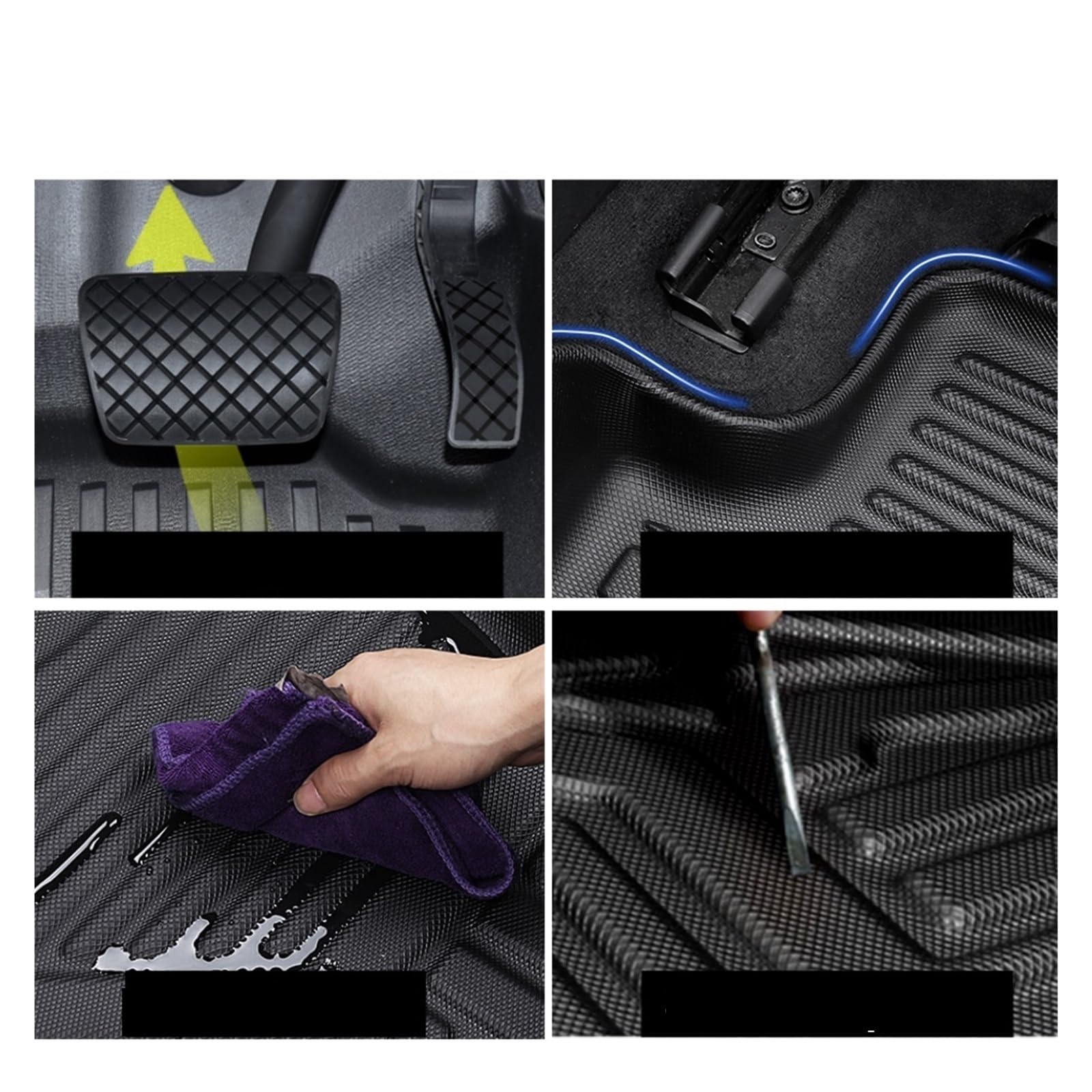 Car Floor Mats TPE Mat Interior Accessories Compatible with Toyota Land Cruiser Prado J150 2010-2023 LHD RHD for — view 3