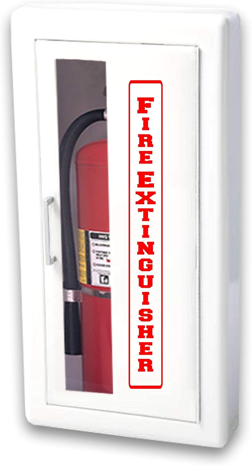Fire Extinguisher Cabinet RED Vertical decal 2" x 19" Fire Code bulk pack of 10