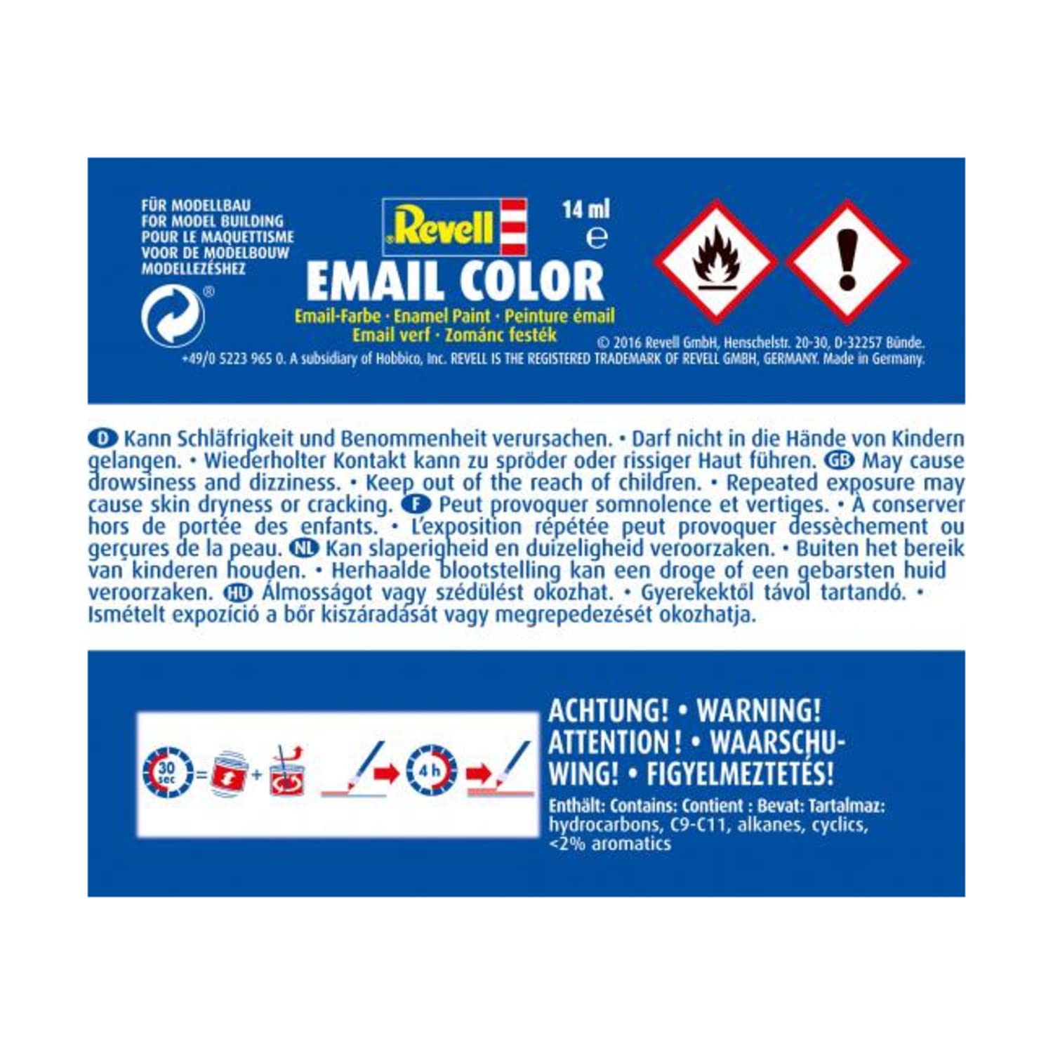 Revell 14ml Email Color Enamel Paint (Blue)