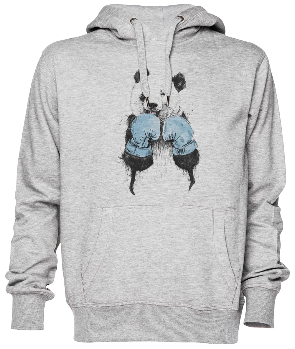 Il Vincitore Grigio Felpa con Cappuccio Maglione Unisex Uomo Donna Grey Unisex Hoodie