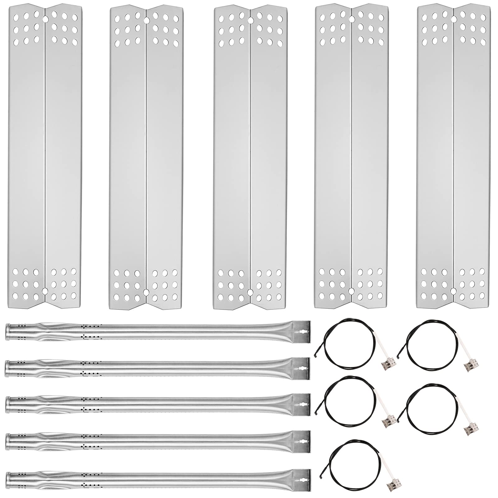 Grill Valueparts Grill Parts for Nexgrill 720-0882A 720-0896 730-0882A Replacement Parts Evolution Infrared Plus 5 Burner 720-0882A Ignitor Wire Flame Tamer 720-0896 Burner Shields Tents Heat Plates