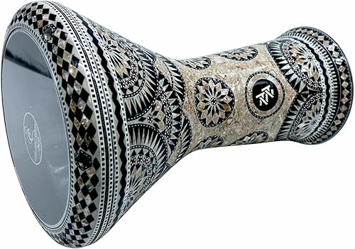 Miniatura 9 de El 17.5 pulgadas de Zaza Percussion de madreperla egipcia Darbuka Doumbek (orquídea azul)