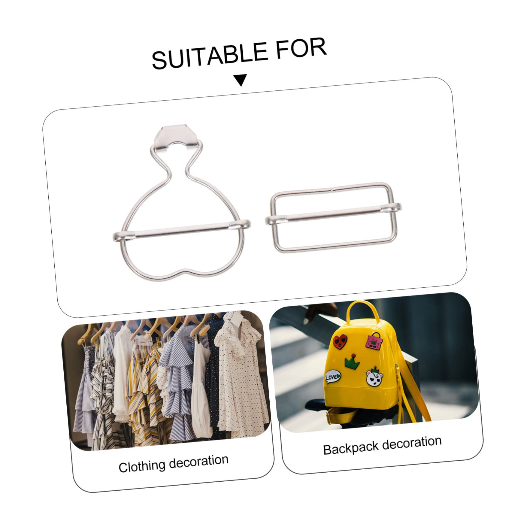 NUOBESTY 50stücke Herzförmige Overall Schnallen Multifunktionale Kleidungsschnallen Für Bekleidung Latzhosen Und Accessoires Handgefertigt