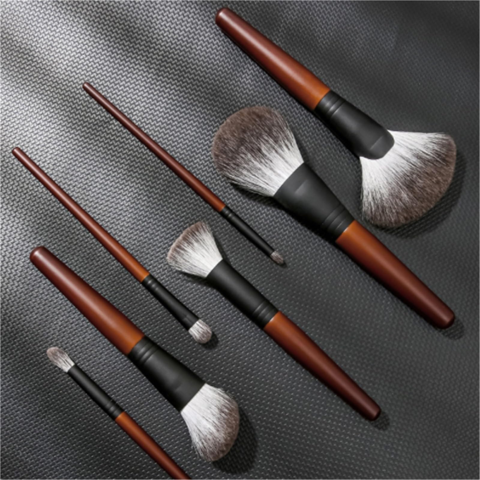 Brochas De Maquillaje Profesional Juego De 7 Pinceles Maquillaje For Rostro Y Ojos, Adecuados For Base, Sombra, Etc Suaves Pinceles