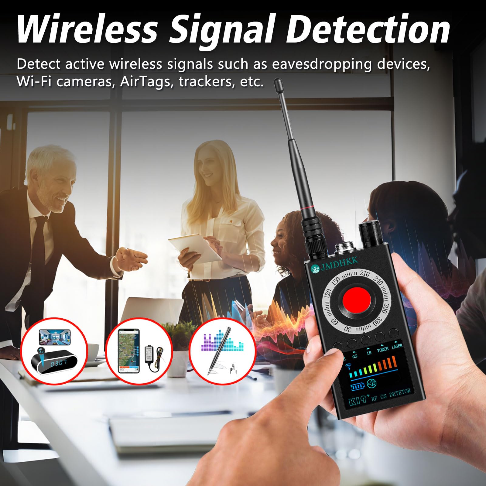 JMDHKK K19 Hidden Camera Detector, Bug Detector, Signal