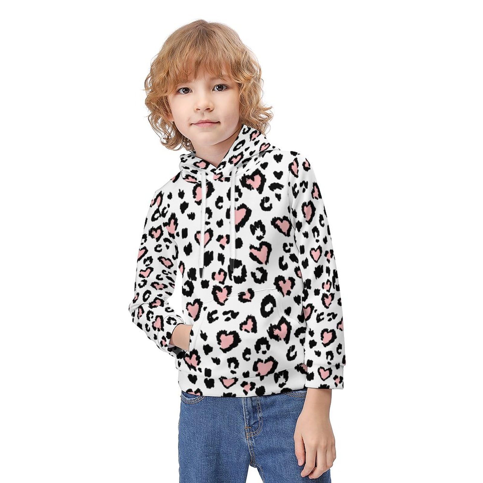 Amazon.co.jp: パーカー キッズ ヒョウ柄 豹柄 子供服 男の子 女の子