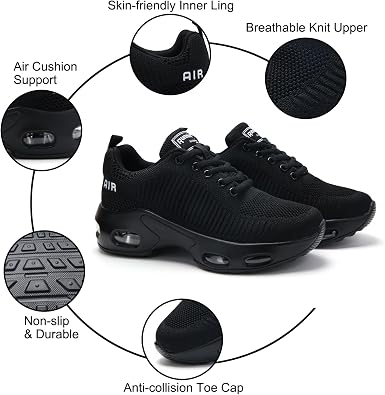HJJ Womens Trainers Arch Support Comfort Mesh Running Shoes Ladies
