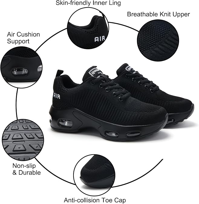 HJJ Womens Trainers Arch Support Comfort Mesh Running Shoes Ladies