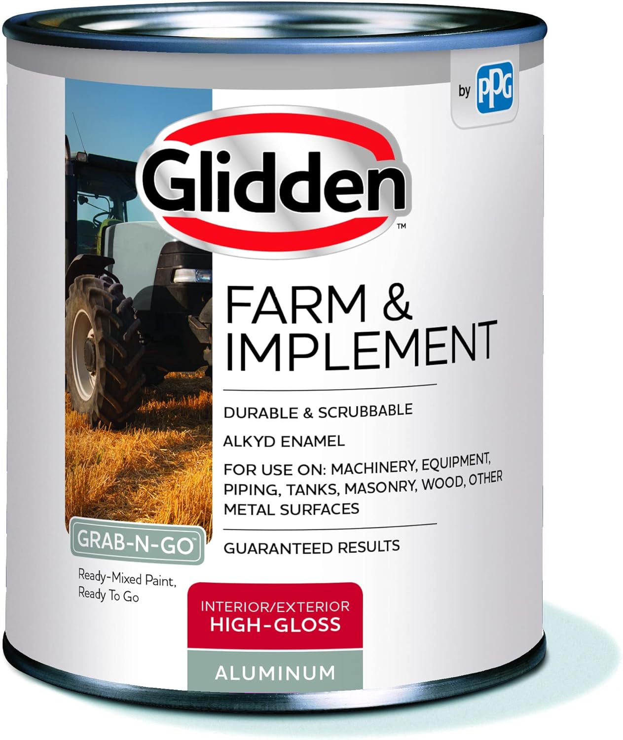 Glidden Farm & Implement Alkyd Enamel Interior/Exterior Paint for use