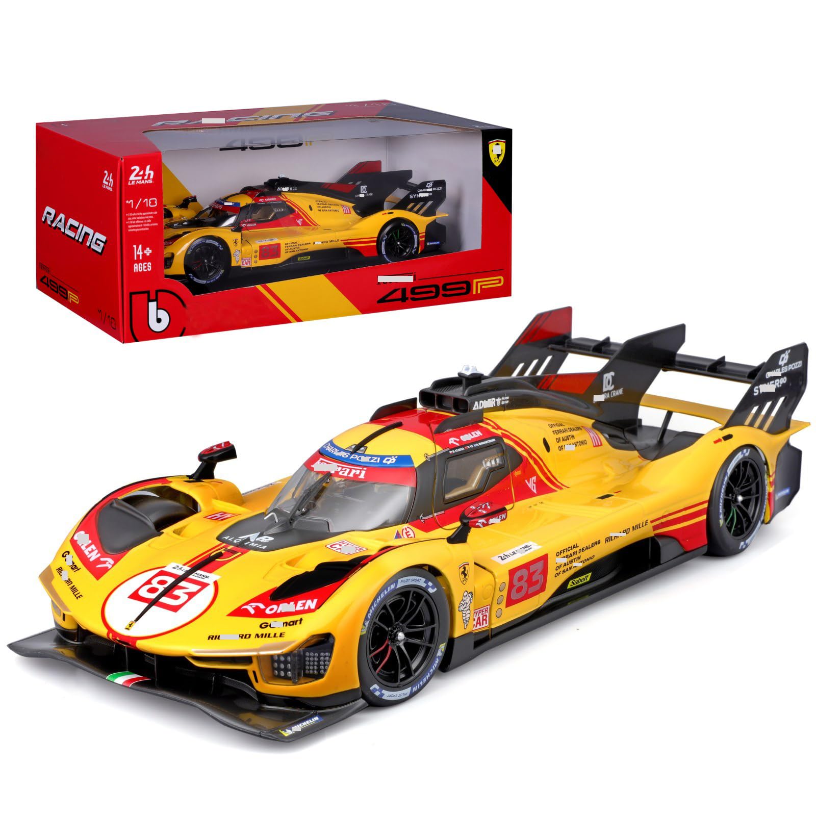 Amazon.com: HTLNUZD 2025 New 1/18 499P #83 Yifei Ye Alloy Racing