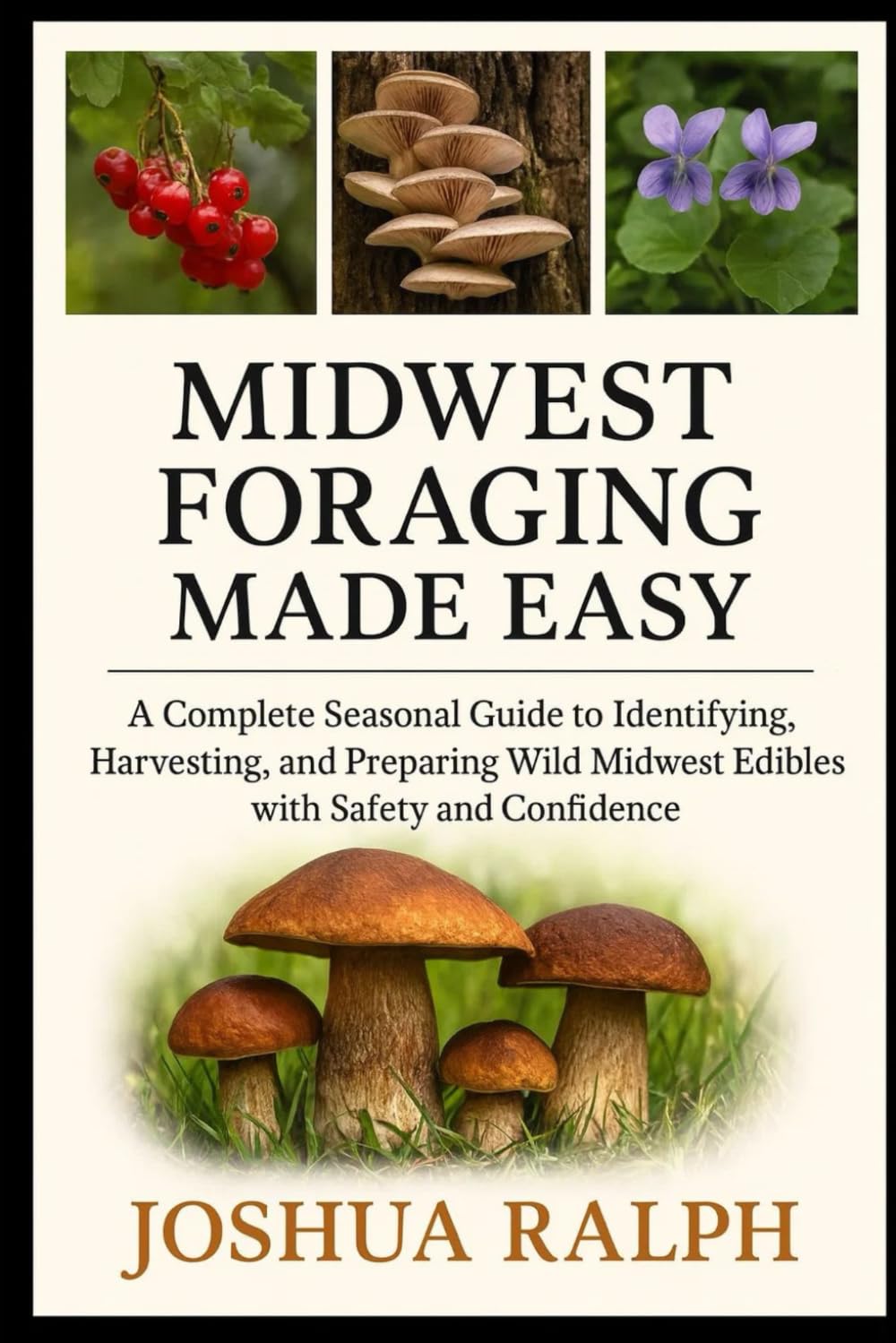 MIDWEST FORAGING MADE EASY: A Complete Seasonal Guide to Identifying, Harvesting, and Preparing Wild Midwest Edibles with Safety and Confidence