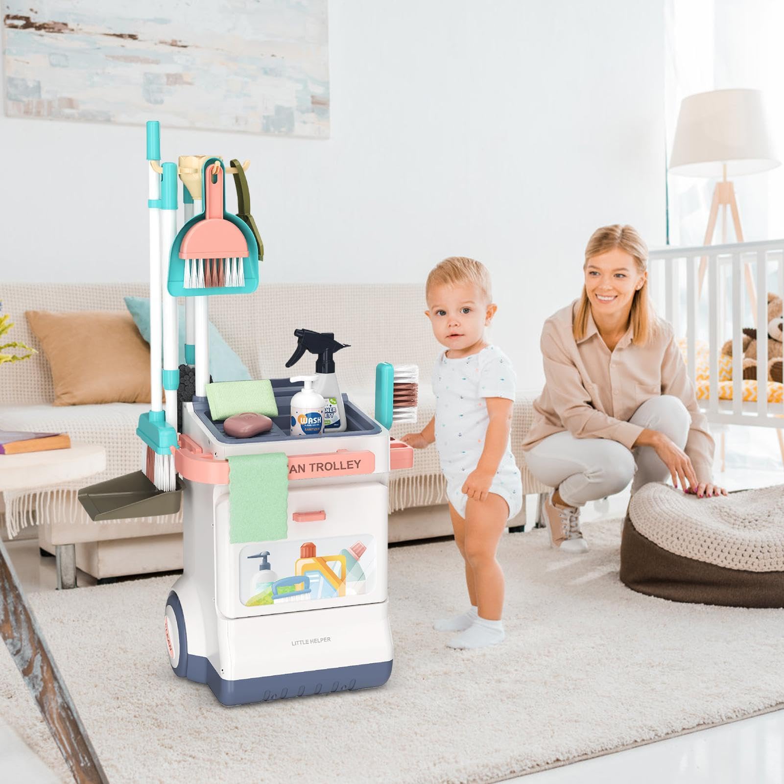 de Nettoyage pour Tout-Petits de 1 à 3 Ans, kit de Nettoyage pour