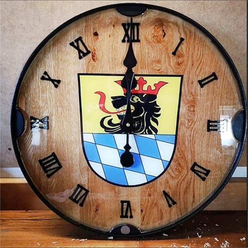 Miniatura 6 de Phocaea Juego de 12 piezas de números acrílicos con espejo romano para bricolaje un reloj de pared (negro)