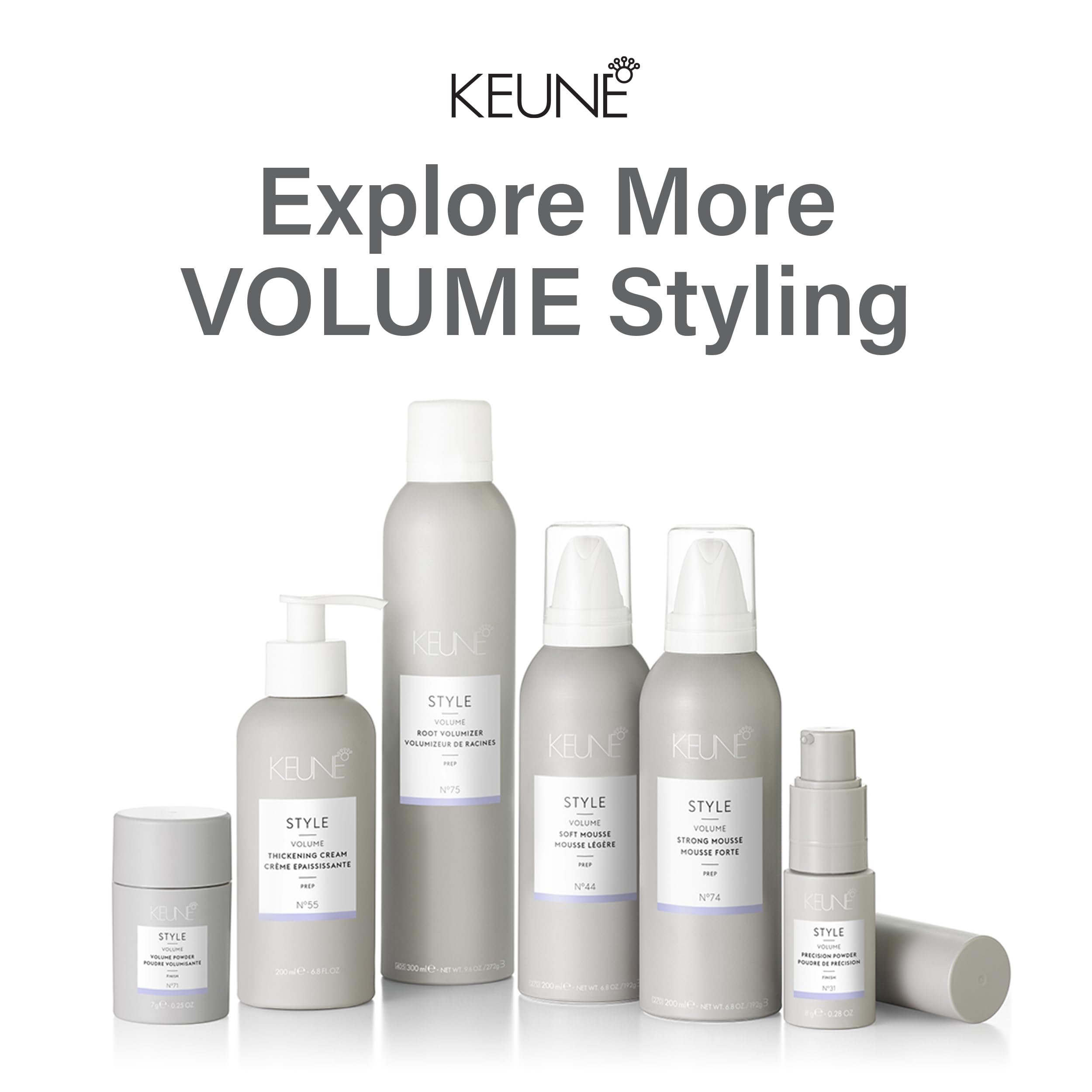 Keune Style Thickening Cream for Fine or Thin Hair, 6.8 Fl Oz