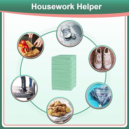 Miniatura 8 de MILDPLUS Almohadillas desechables de 17 x 24 pulgadas (200 unidades) almohadillas absorbentes de luz para niños, cachorros, gatos y tioilet