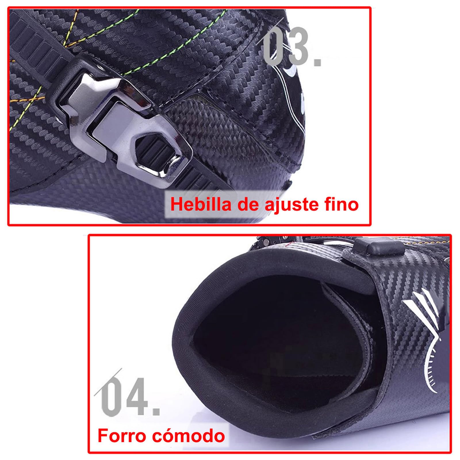 Patines En Línea Adulto Profesionale para Hombre Mujer, Patines De 3 Ruedas - Ruedas De Alta Velocidad, Chasis De Aluminio, Fibra De Carbono, Forro Transpirable, Diseño para Fitness Y Carreras