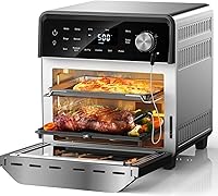 Vista 1 de Nuwave Air Fryer Grill Oven Combo, TRUE Char & Flavor, 100 in 1 Super Convection Toaster Oven Countertop, Excellent Thermal Insulation, POWERPORT™