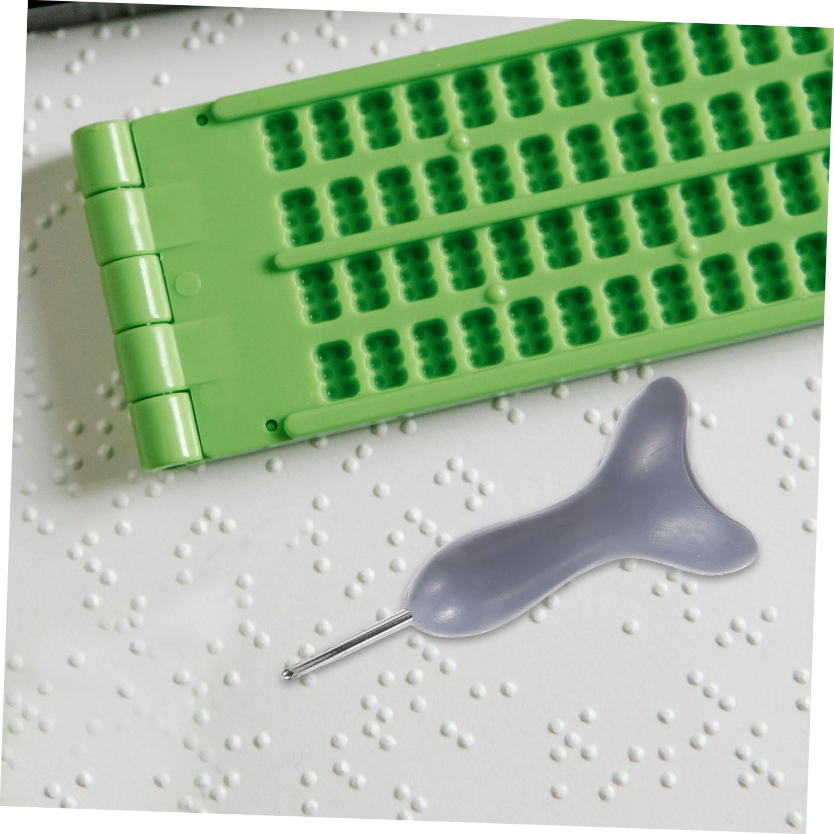 Healvian 5 Piezas De Bolígrafo Para Escribir En Braille Papel Para Braille Kit Para Braille Bolígrafo Para Escribir En Braille Para Ciegos Accesorio Para Escribir En Braille Juguetes
