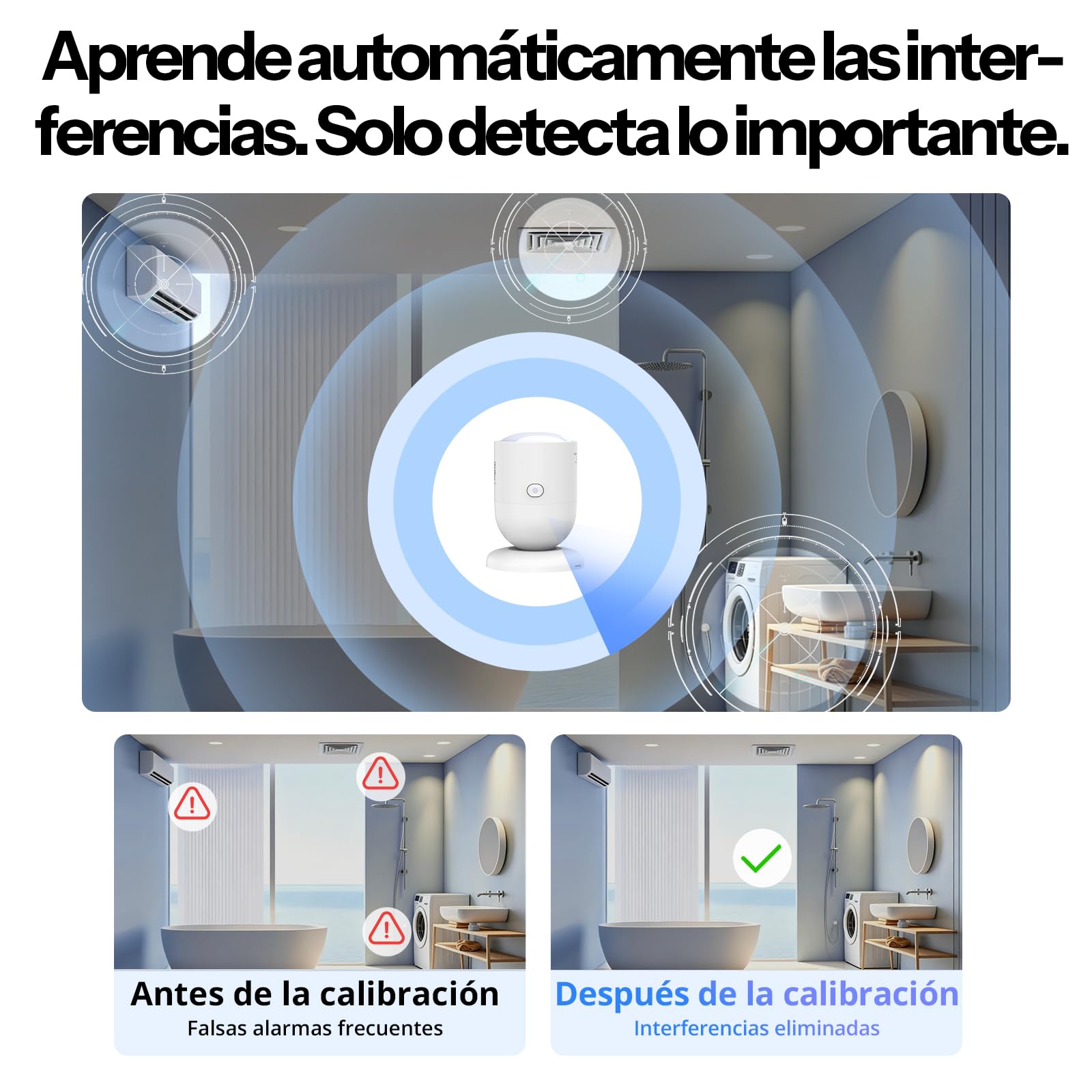 SONOFF SNZB-06P24 Sensor de Presencia Zigbee 24GHz,Sensor de Movimiento con Sensor de Luz,Detección por Zonas,Calibración Adaptativa,Compatible con Home Assistant,Alexa y SmartThings (Requiere Hub)
