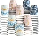 300 Pack 3 oz Paper Cups, Disposable Bathroom Cups, Small Mouthwash Cups, Mini Paper Cups for Bathroom(Mixed Colors), 300pack-Cyan&Blue&Pink
