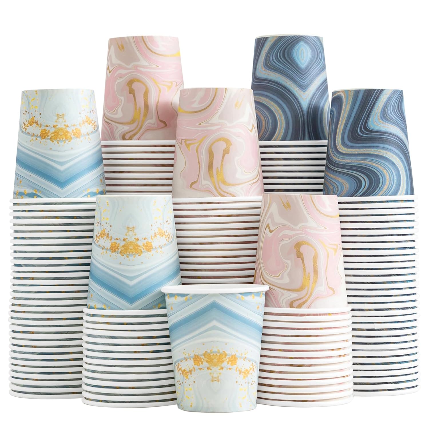 BYSNOW 300 Pack 3 oz Paper Cups Disposable Bathroom Cups Small Mouthwash Cups Mini Paper Cups for Bathroom