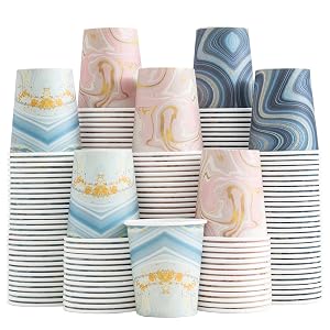 BYSNOW 300 Pack 3 oz Paper Cups Disposable Bathroom Cups Small Mouthwash Cups Mini Paper Cups for Bathroom