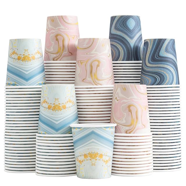 BYSNOW 300 Pack 3 oz Paper Cups Disposable Bathroom Cups Small Mouthwash Cups Mini Paper Cups for Bathroom