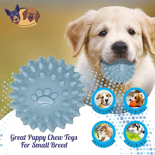 Miniatura 6 de Paquete de 6 juguetes para perros, juguetes para perros pequeños, juguetes para cachorros de 0 a 6 meses, los mejores juguetes masticables para