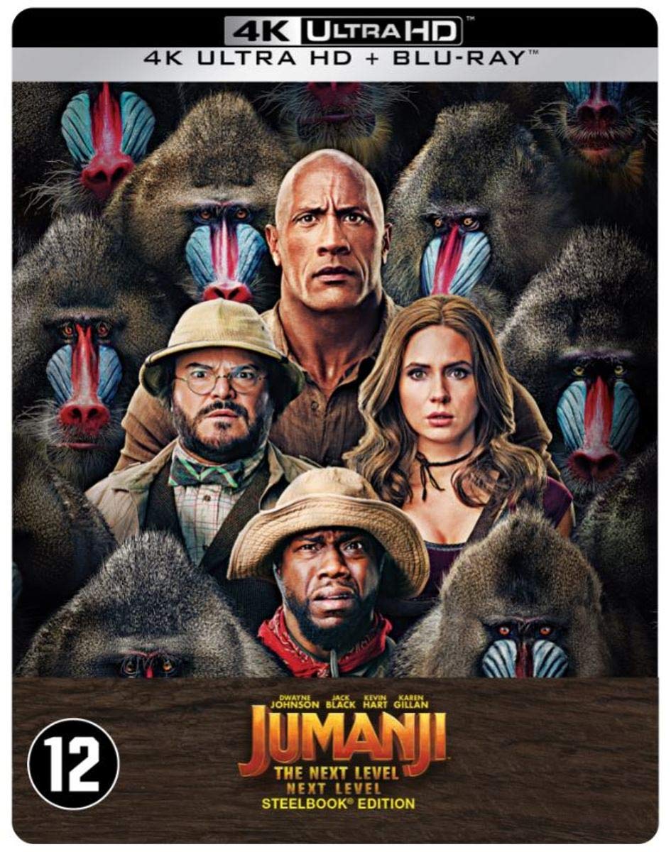 Jumanji The Next Level Steelbook 4K [Blu-Ray]