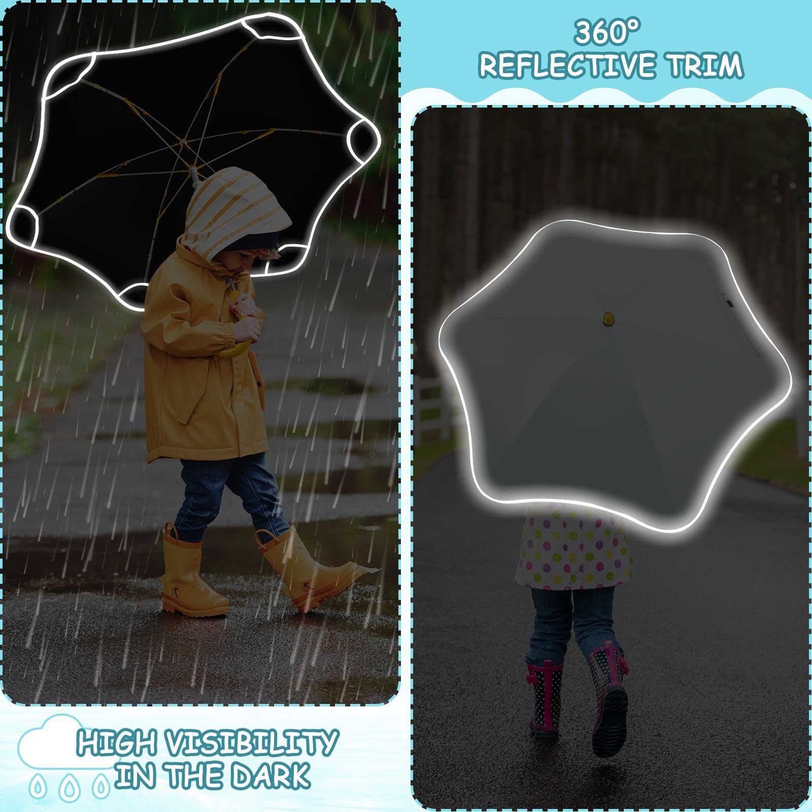 GuoChe Parapluie léger avec cadre antirouille