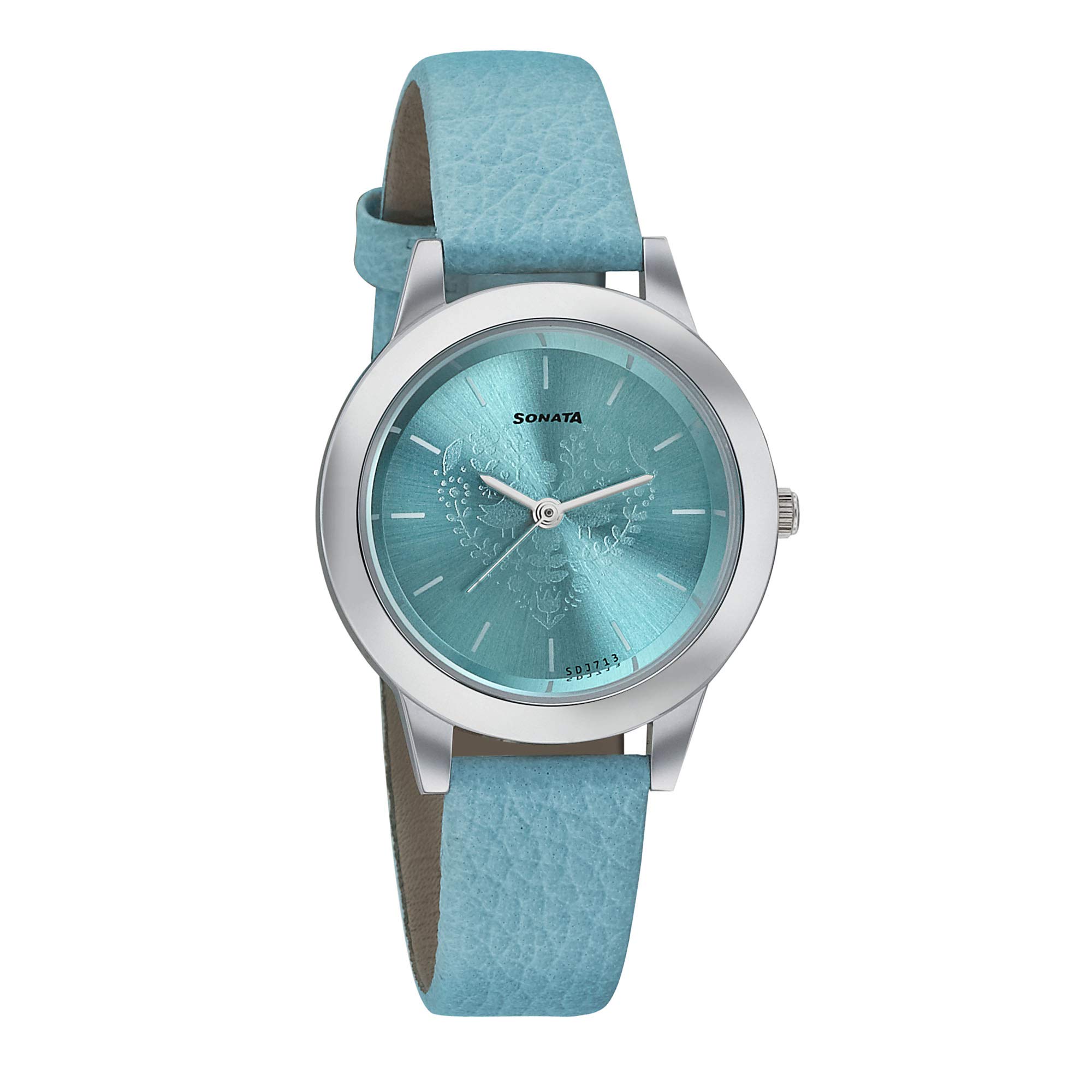 Sonata Floral Folkart Blue Dial Women Watch With Leather Strap-NR87019SL09W (B07SPK32SR) Amazon Price History, Amazon Price Tracker