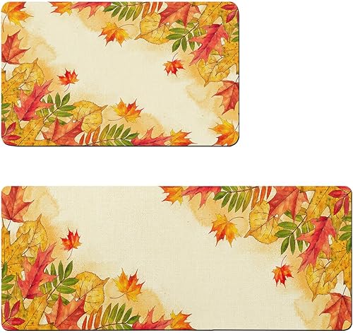 Tapete de baño de hoja de arce para bañera, antideslizante, de secado rápido y absorbente, tierra de diatomeas, fregadero, dormitorio, cocina,