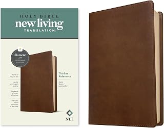NLT Thinline Reference Bible, Filament Enabled (LeatherLike, Rustic Brown): Includes Free Access to the Filament Bible App Delivering Study Notes, Devotionals, Worship Music, and Video