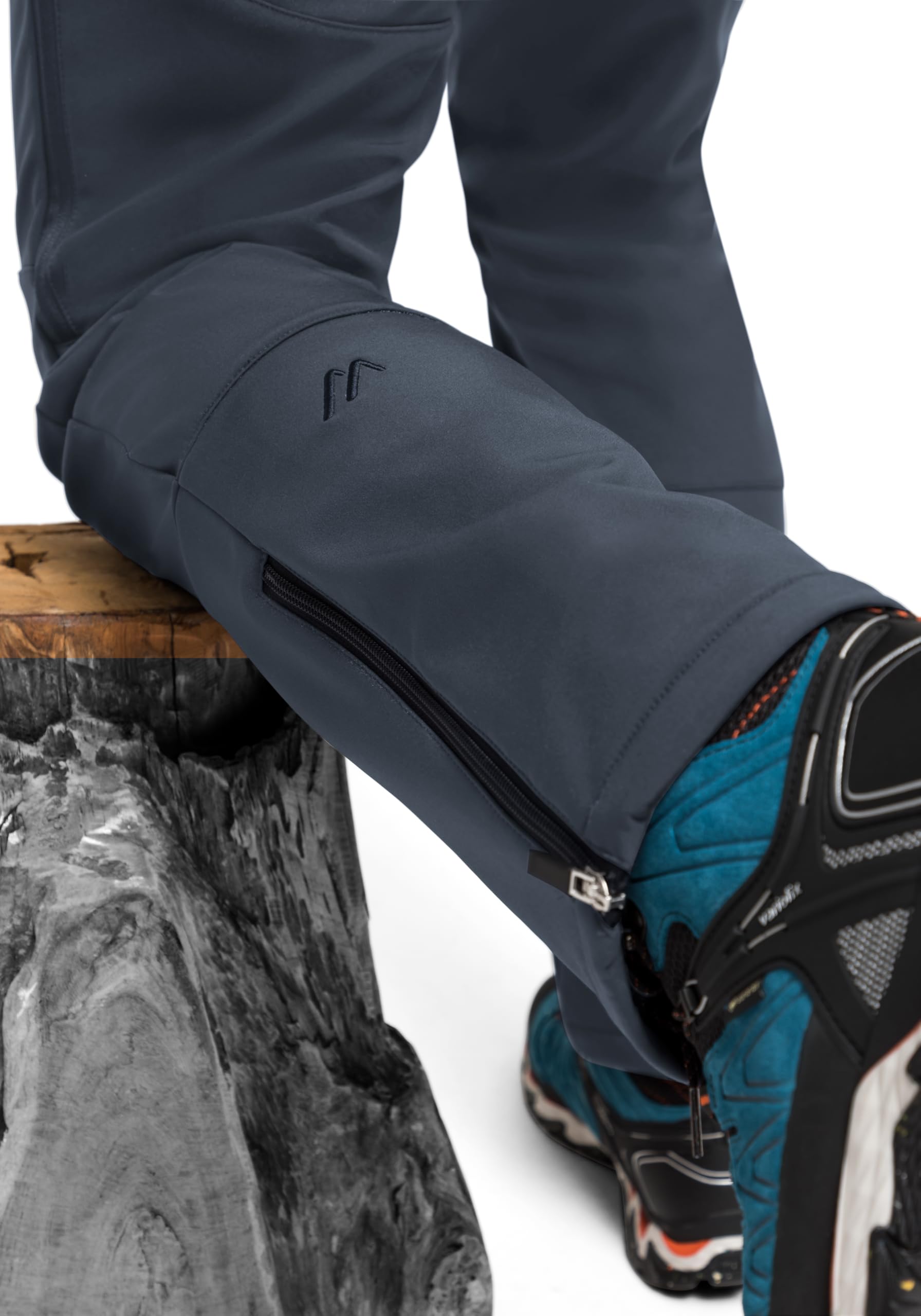 Maier Sports Herren Outdoorhose Adakit M, Winter-Wanderhose mit Fleece Innenseite, atmungsaktive und warme Softshell-Hose