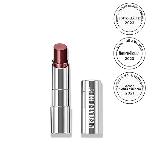 Miniatura 2 de MDSolarSciences Bálsamo labial tintado ligero SPF 30 protector solar hidratante con manteca de karité, aceites de jojoba y aguacate hidratantes,