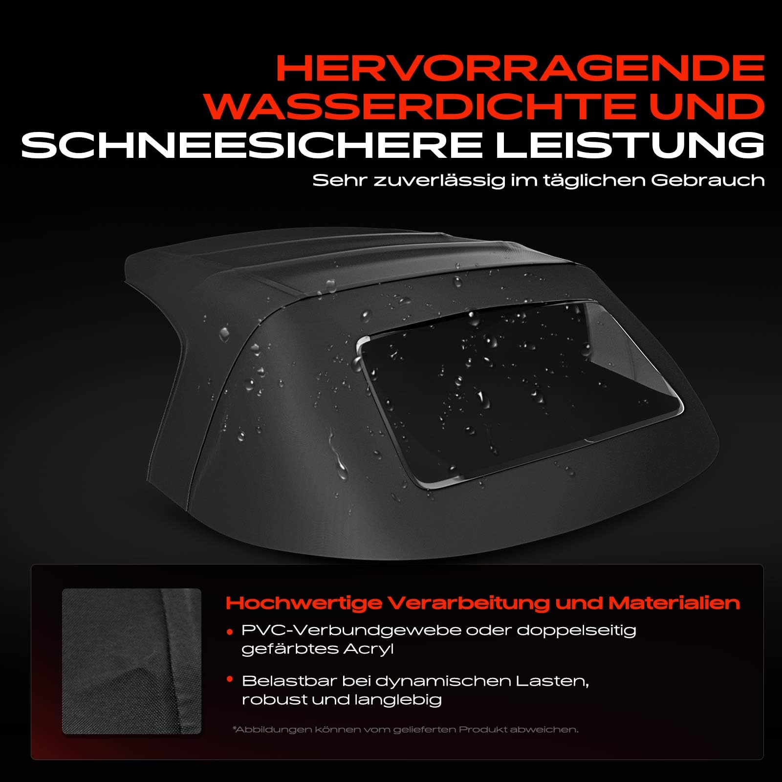 Frankberg Cabrioverdeck Softtop Verdeckbezug Schwarz für MX-5 I NA MX-5 II NB 1.6L 1.8L 1989-2005 MA011332