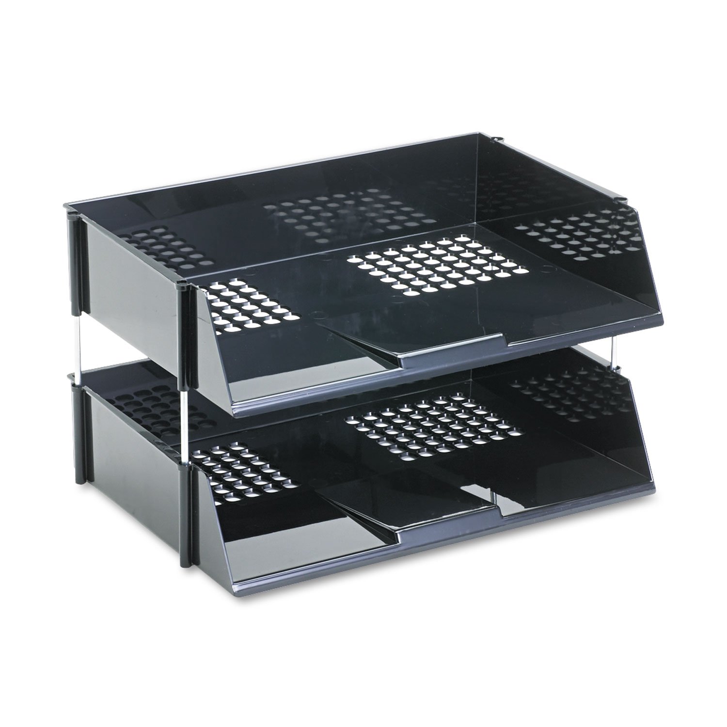 Deflecto 582704 Side Loading Tray, 16-1/2-Inch x11-3/16-Inch x3-1/2-Inch, Black