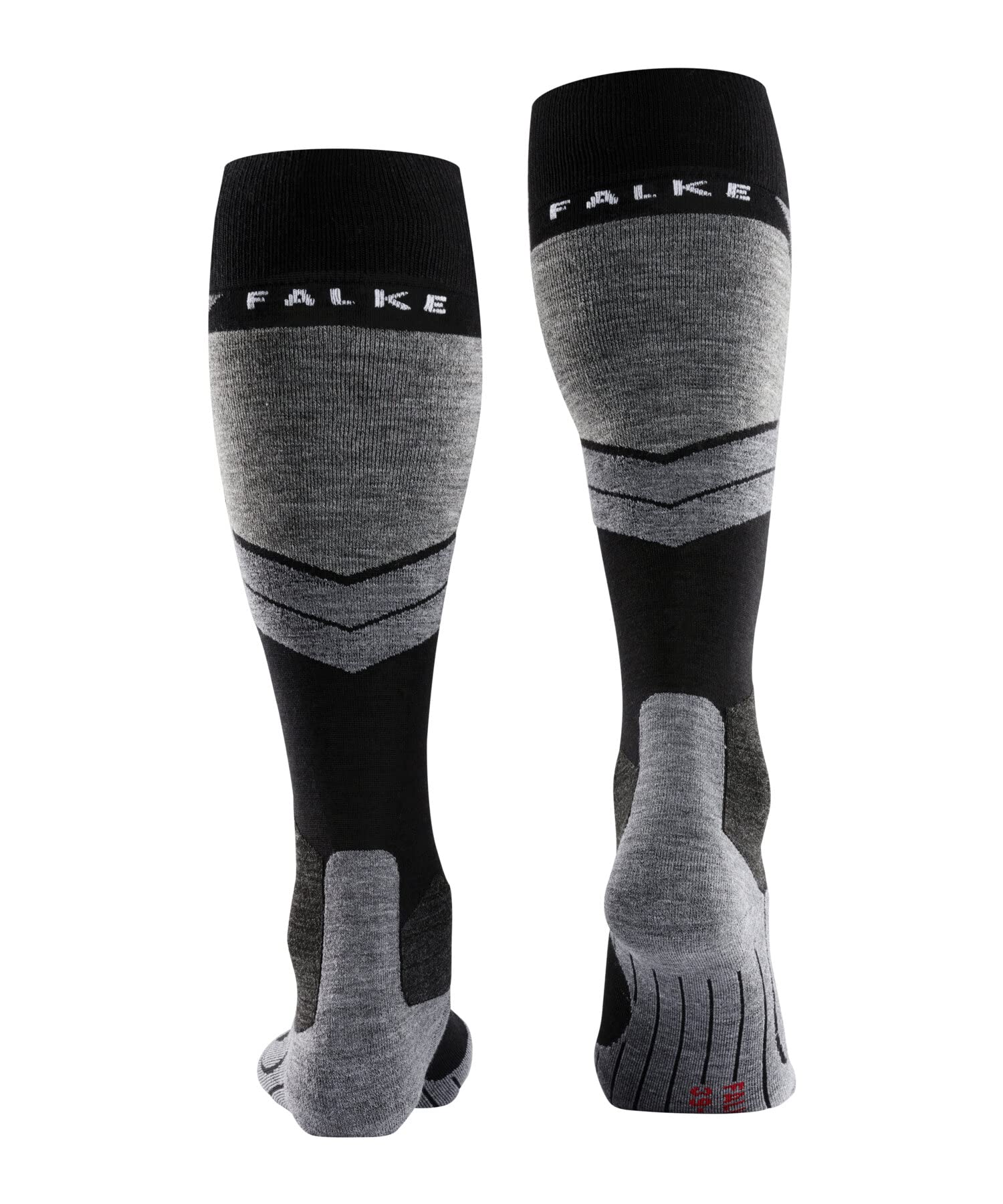 FALKE hombre SK4 calcetines de esquí amortiguación ligera anti ampollas fina transpirable secado rápido regulación del clima antiolores lana hilo funcional 1 par