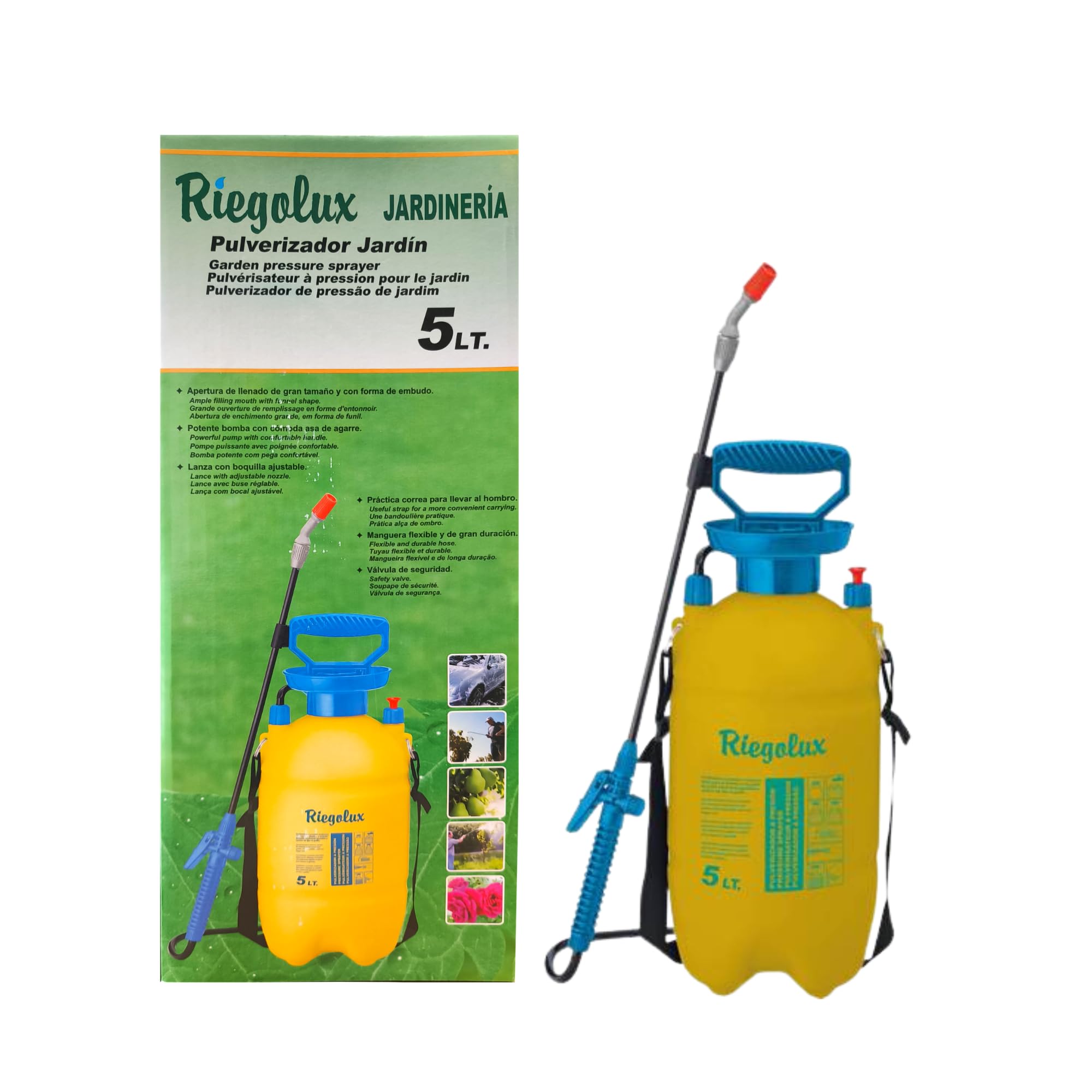 Pulverizador Tubon 5 L, Junta Viton, Bote Spray Pulverizador, Botella Spray Pulverizadora