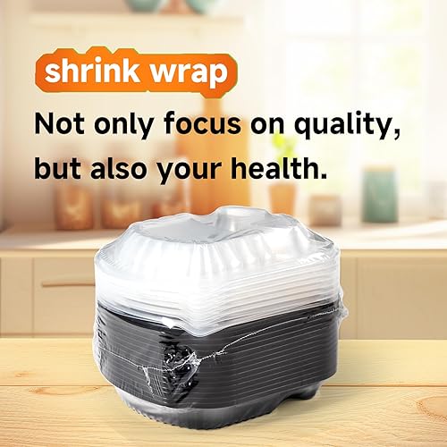 Miniatura 3 de YANGRUI Contenedor de preparación de comidas, paquete de 30 recipientes de 32 onzas sin BPA reutilizables para llevar con tapas, envoltura