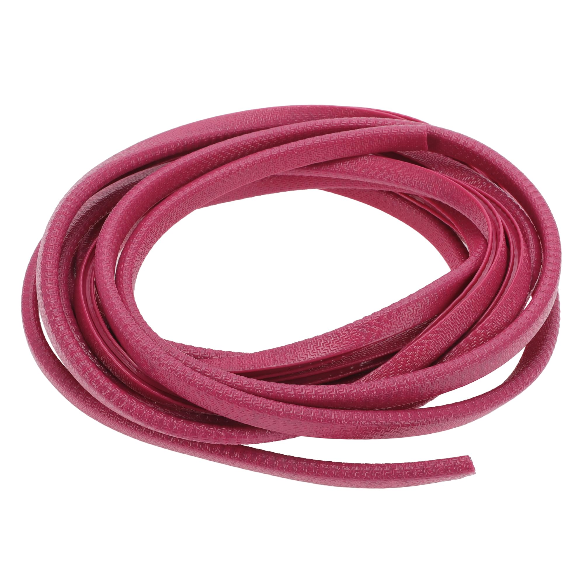 Motoforti Universal Car Door Edge Protective Sealing Strip U-Type Door Scratch Protection Guard, 16.40ft 5m, Anti-scratch Collision, PVC Iron, Rose Red