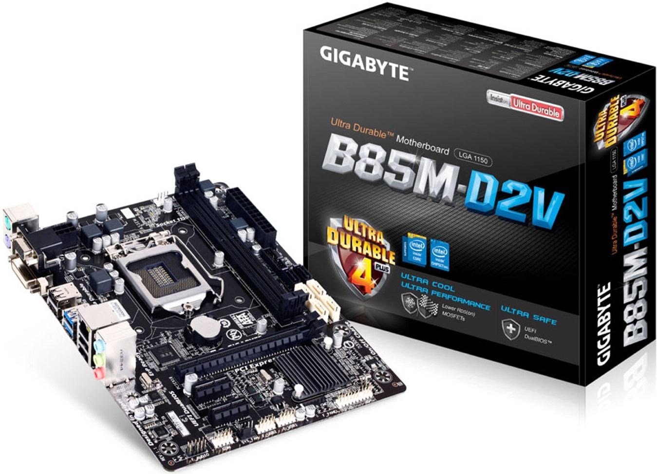 Gigabyte GA-B85M-D2V - Placa Base (DDR3-SDRAM, DIMM, 1333,1600 MHz, Dual, 1.5 V, 16 GB)