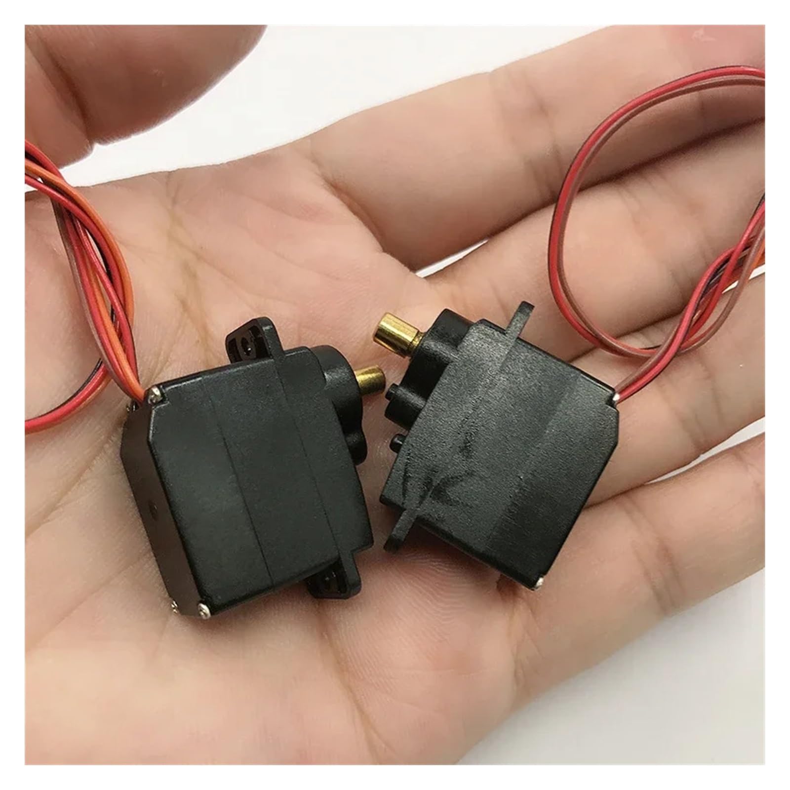 CQMLWSDNW 2Pcs/Lot 360 Degree Steering Gears, DC3V-6V, 23-52 RPM, 12g, Five Wire Metal Gear, Starter for Climbing Car