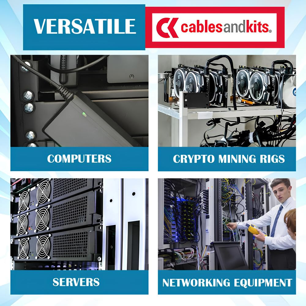 Amazon | CablesAndKit - 1RUラックアダプター(1U)、ラックネジ付属