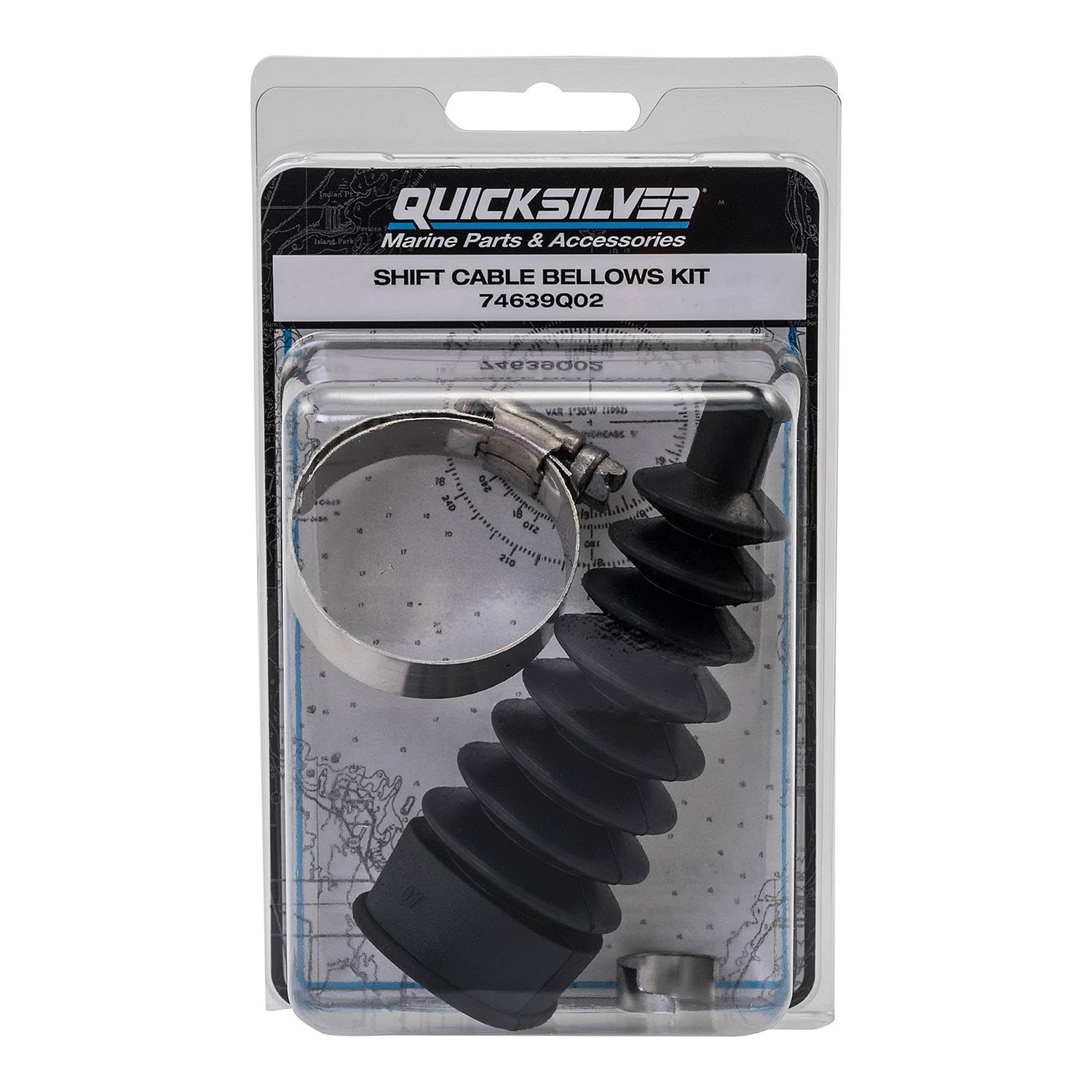Quicksilver Bootsmotor Teile und Zubehör 74639Q02 Schaltzug Faltenbalg-MerCruiser Stern Antriebe, 1 Set Marine-Produkt, Nicht spezifiziert, Unspecified