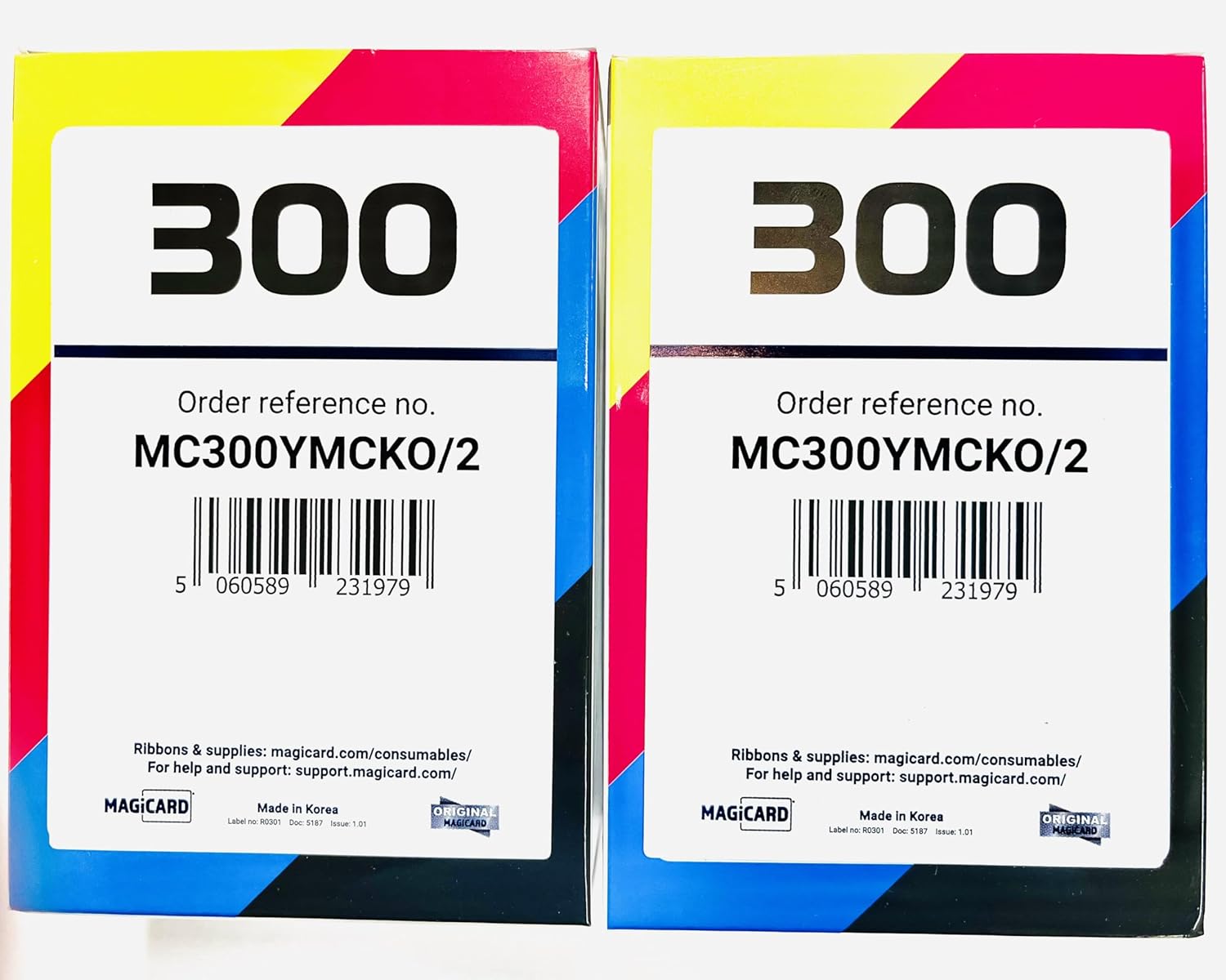 Magicard MC300YMCKO/2 Color Printer Ribbon (2-Pack) for 300 Series